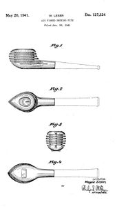 W. Leser 1941 Patent, appears to be a Weber Pipe Co. Steamliner