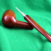1932 T113 Billiard in Root Finish, showing "Bowling Ball" stem and Vernon tenon.