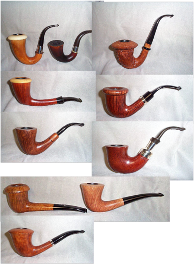 The first is a Dunhill gourd calabash with a top bowl.
