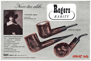 1947 Rogers Rarity Ad, courtesy Doug Valitchka