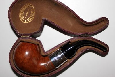 Unsmoked 1896 Patent with new stem in fitted case
