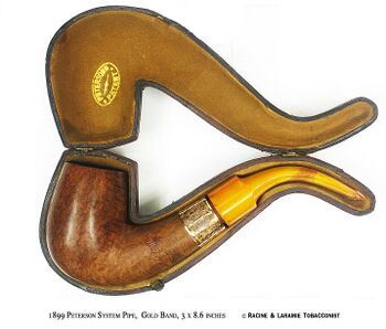 Peterson Pipe from 1899, courtesy Racine & Laramie Tobacconist.
