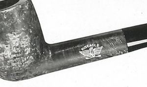 Riseagle logo captured from Circa 1950s Oppenheimer Pipe catalog
