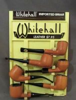 Leather-wrapped Whitehall pipes.