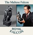 The Maltese Falcon showing Royal Falcon brand stamp