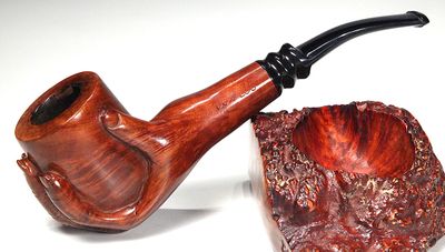 Rare Hand Carved Pipe