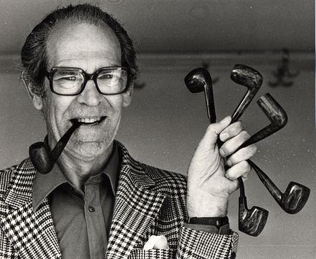 Gösta with some of his pipes, in 1970s