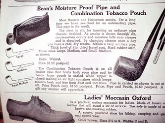 Add for L.L. Bean, including a pouch, and what is likely a Briarcraft second