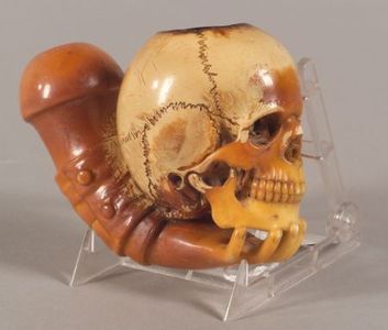 Meerschaum Skull Pipe Bowl, courtesy of Skinner, Inc. www.skinnerinc.com