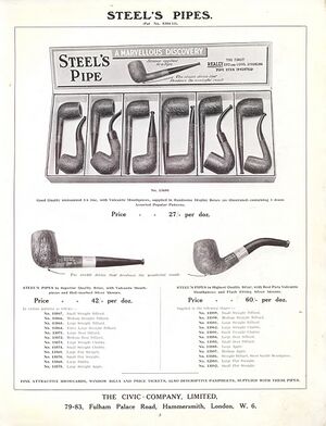 Steel's Pipes Catalog page (with a Carbonator)