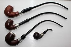 3 Early Patent House Pipes, Jim Lilley Collection