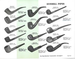 Dunhill Pipe Chart