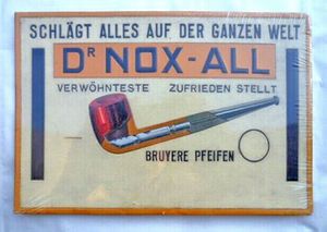 Dr NOX-ALL counter display add, circa 1931, Germany