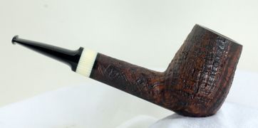 2013 Christmas Pipe Detail, Celluloid Ivory accent