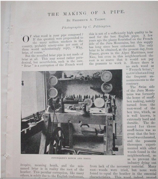 The article from 1899 where Mr. Frederick A. Talbot interviews Mr. J. Samuel Weingott in his workshop in Fleet Street, London, UK.