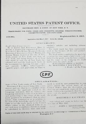 Patent application w/Declaration