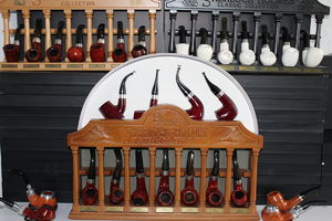 Sherlockiana Group includes: The 'Original' 7 day set w/stand, The 'Return' 7day set w/stand, The Meerschaum 7 day set w/stand, The 'Adventures of' 4 pipe collection, and Various 'Silver Specials', Jim Lilley Collection