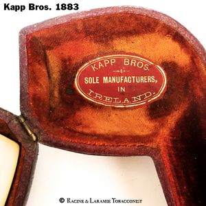 Early, circa 1883 Kapp Bros. cased Meerschaum, courtesy Racine & Laramie Tobacconist