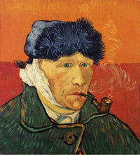Van Gogh Self-portrait with bandaged ear and pipe, Arles: January, 1889