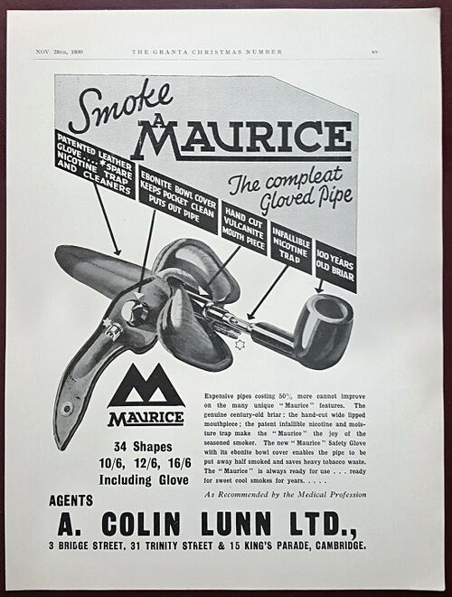 Circa 1930 Maurice Ad
